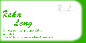 reka leng business card
